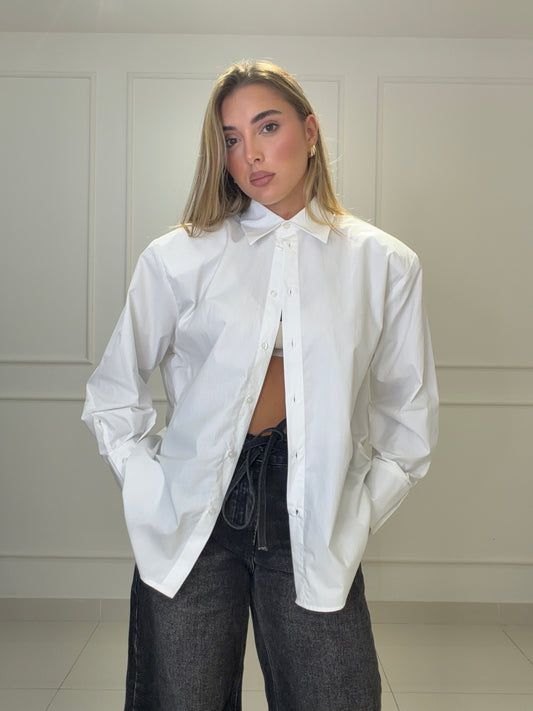 Camicia in cotone con spalline